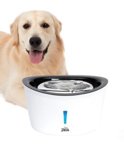 Abreuvoir Cascade pour Chiens avec Dessus en Acier Inoxydable, 6 L – Zeus
